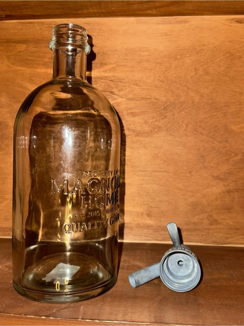 Magnolia Home Joanna Gaines Grey Glass Seltzer Bottle 12.5